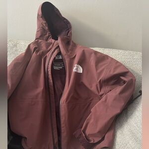 The North Face Burgundy Windbreaker